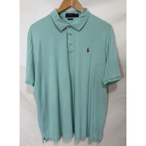 Polo Ralph Lauren Men Classic Polo  XL Pima Soft Touch Preppy Blue